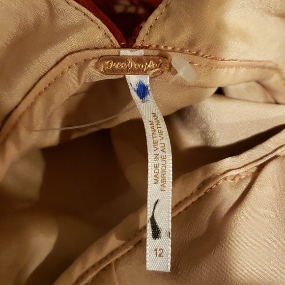 Free People Red Dangerous Love Mini Dress - Picture 11 of 12